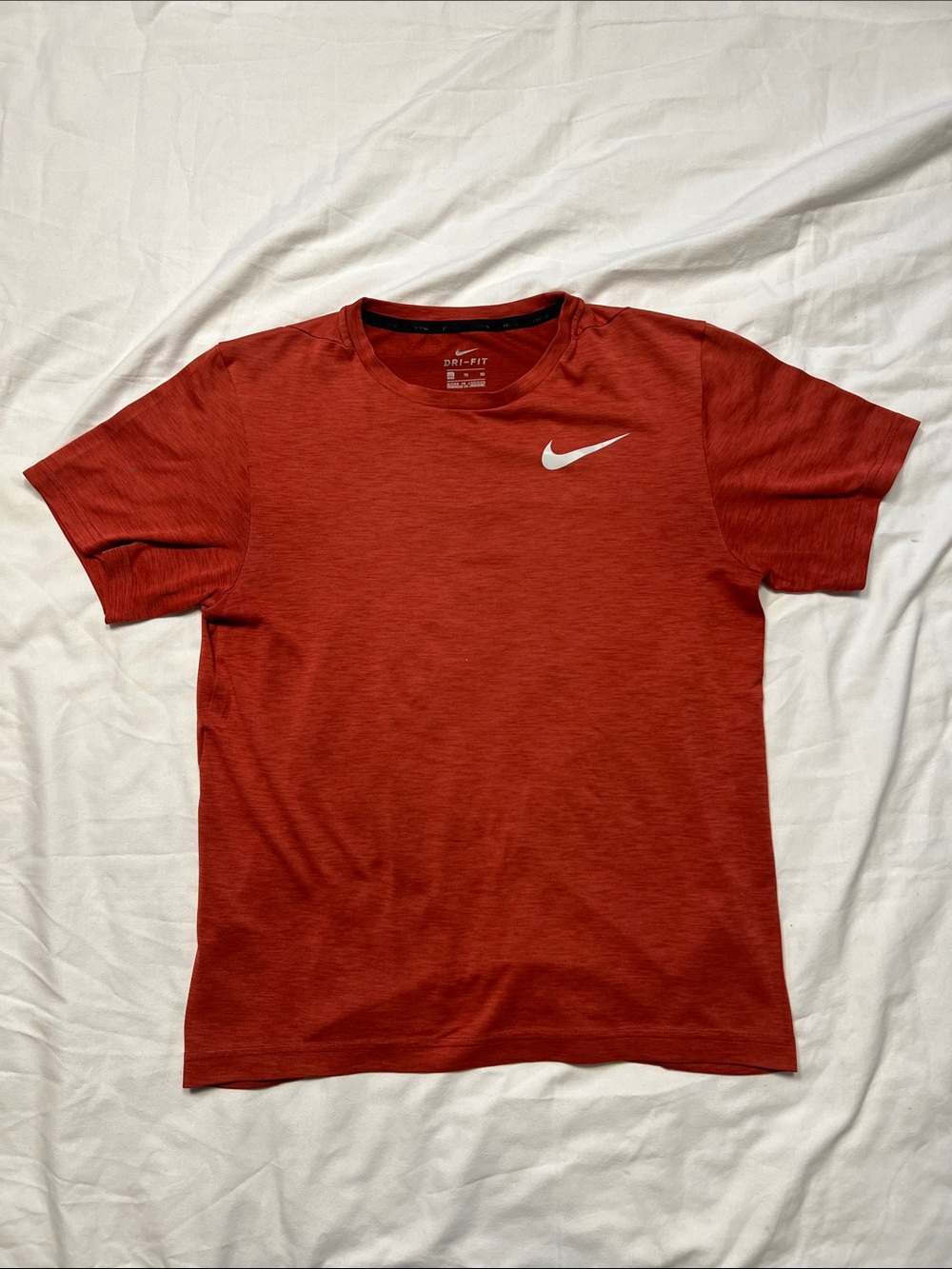 Nike Youth Burnt Red Short Sleeve Dri-FIT Tee